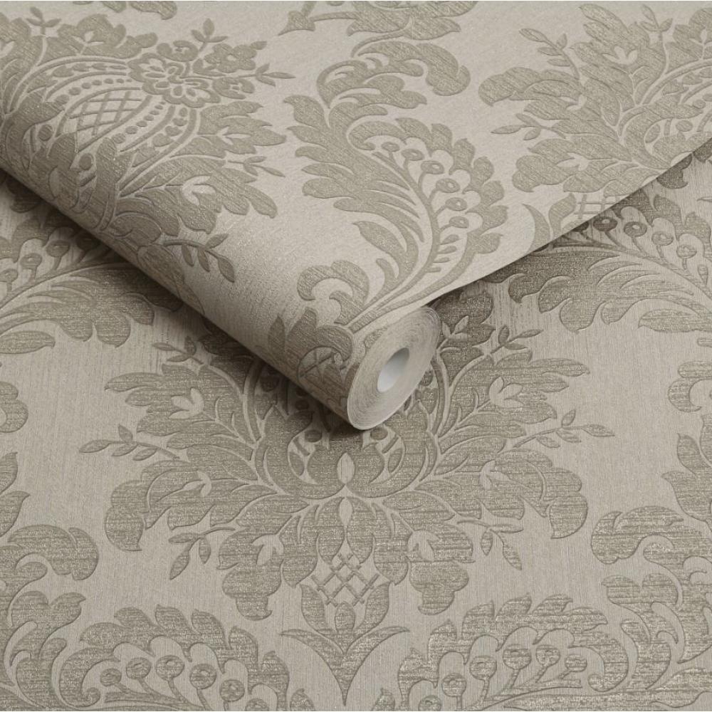 taupe barna arany barokk mintas tapeta elegans kastely nappali haloszoba etterem etkezo lakas otthon dekoracio fenyes csillogo.jpg